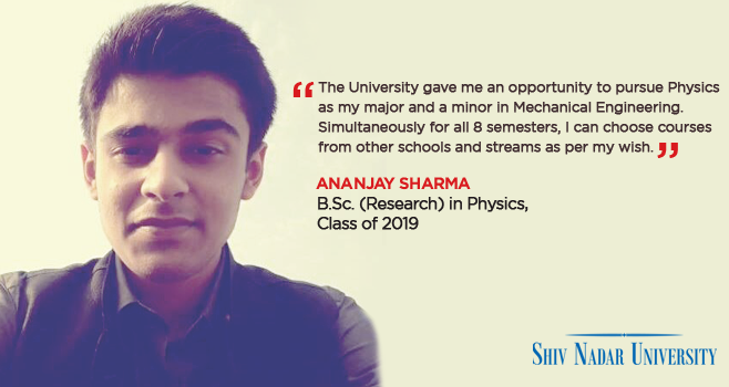 Testimonial Ananjay - Shiv Nadar University